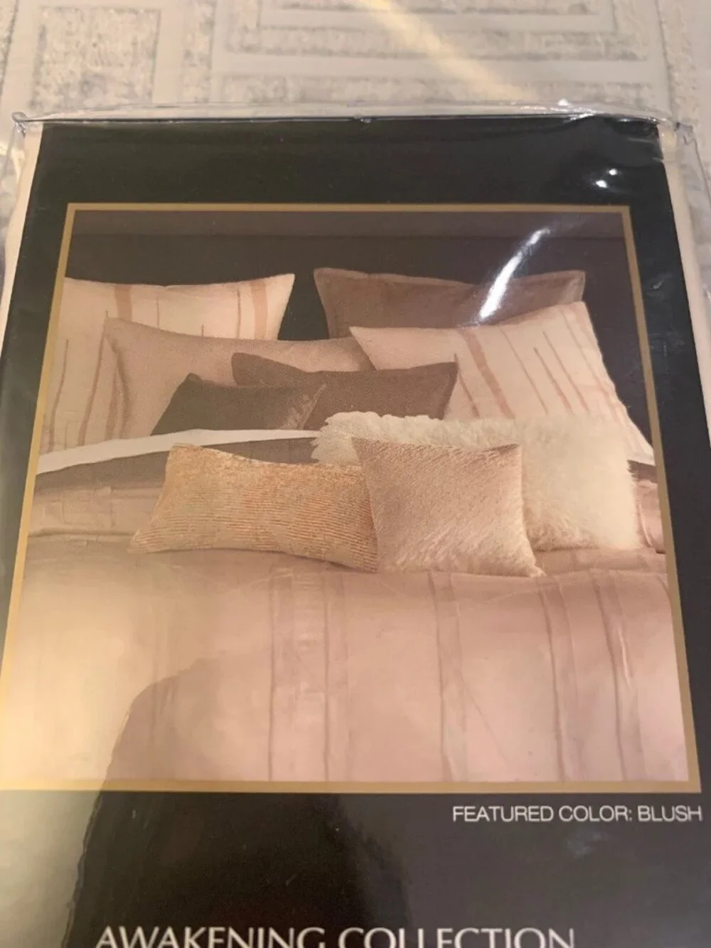 Donna Karan Home Awakening Blush PAIR 2 EURO Pillow Shams Silk European Cream